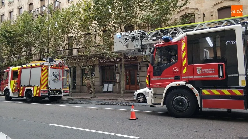 Foto 3 - Un incendio en una cocina causa alarma en la Gran V&iacute;a