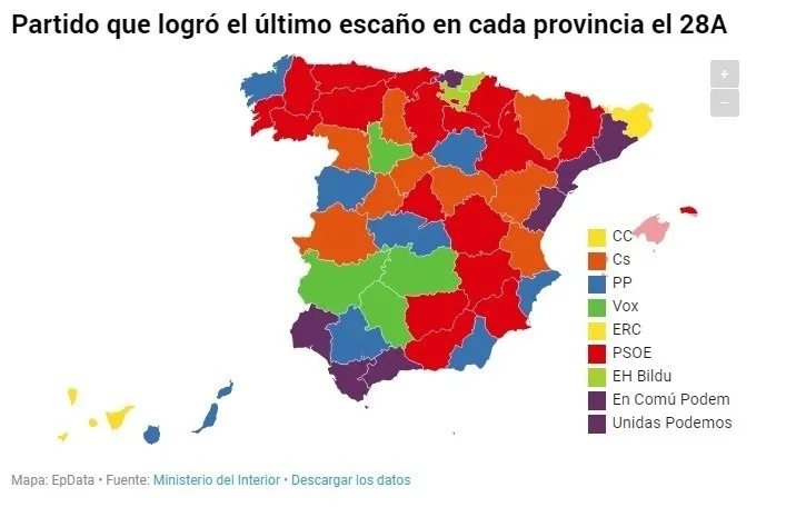 Cs se hizo con el último escaño en cuatro provincias de CyL en las pasadas elecciones generales