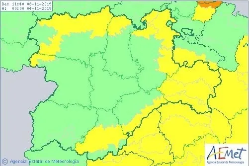 Castilla y Léon registra 90 incidentes por las rachas de viento este domingo