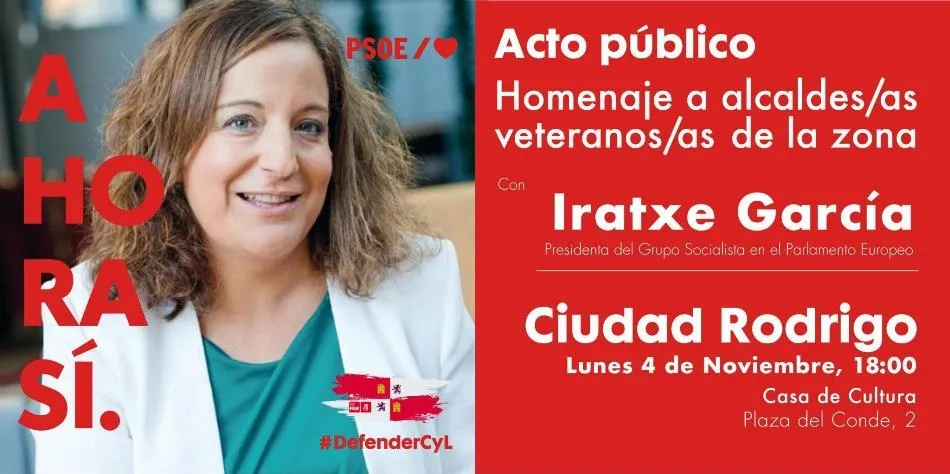 La presidenta del Grupo Socialista en el Parlamento Europeo estará en la tarde del lunes en...