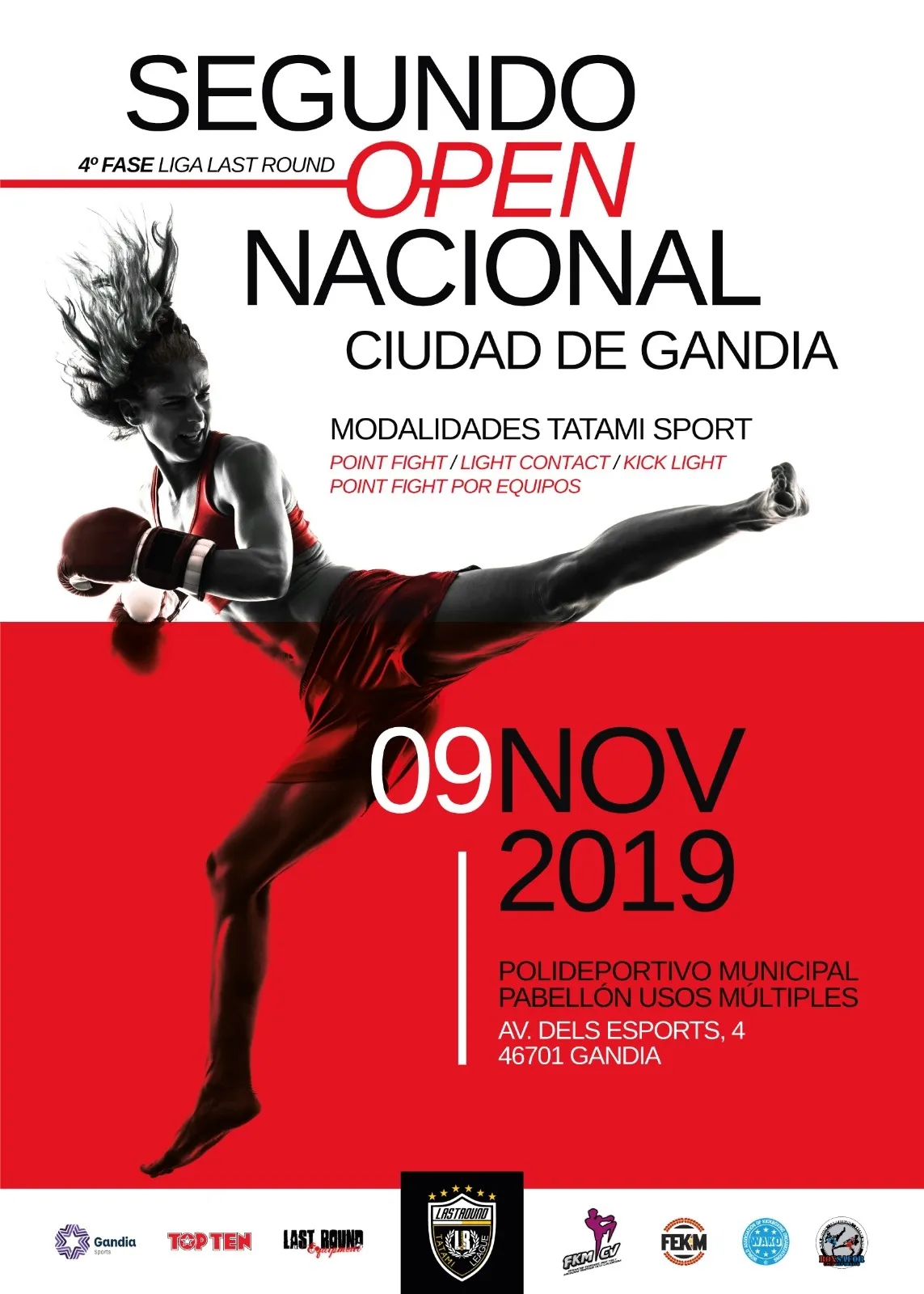 Cartel del II Open Nacional Ciudad de Gandía