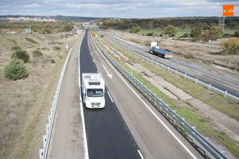 Foto 2 - Abierto al tr&aacute;fico el tramo en obras de la A-66 al sur de Guijuelo