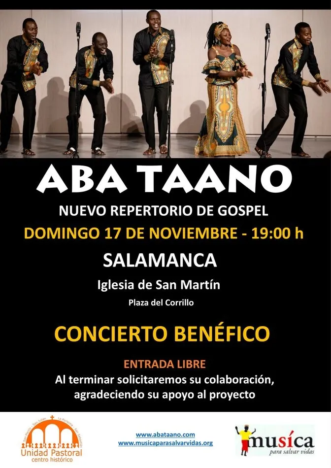 Foto 2 - La gira del quinteto de gospel africano Aba Taano recala en&nbsp;Salamanca, Alba de Tormes y B&eacute;jar  