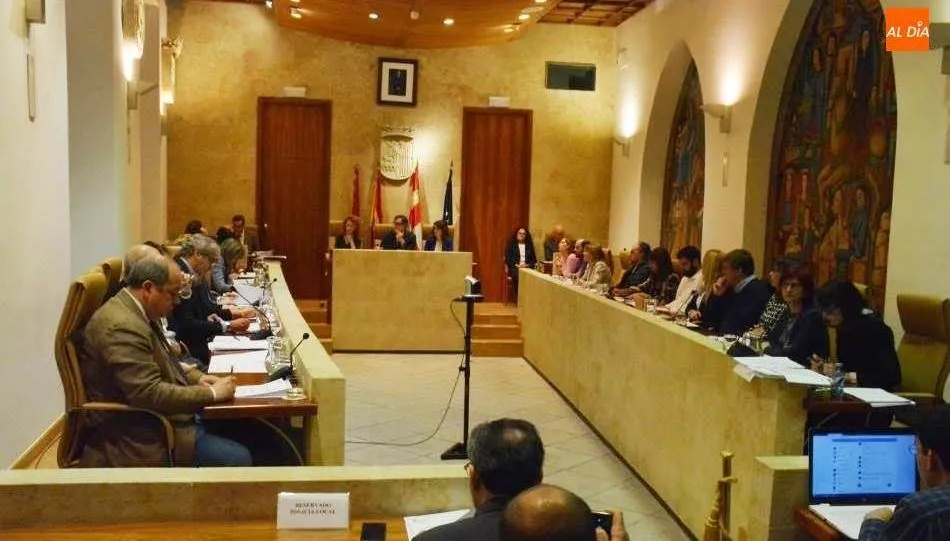Pleno de este viernes en el Ayuntamiento de Salamanca. Foto de Lydia González