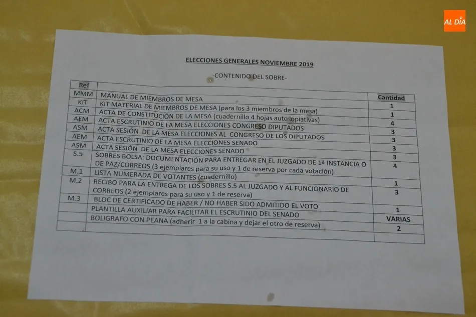 Foto 8 - Listas y dispuestas las 20 mesas con 40 urnas donde votar&aacute;n los mirobrigenses el domingo  