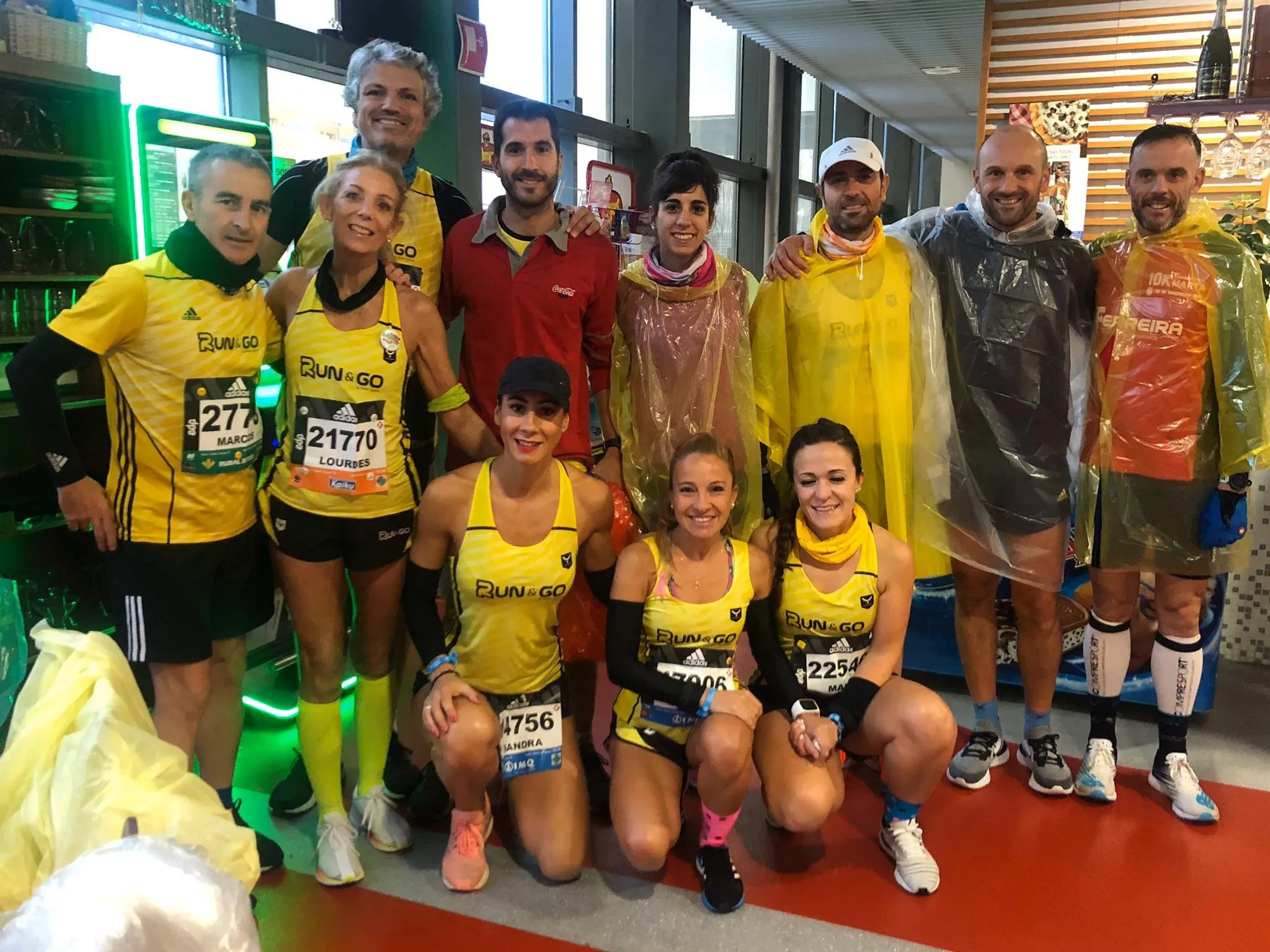 Representantes del Run&Go en la carrera celebrada en San Sebastián