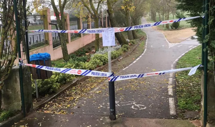 El parque queda cerrado al público hasta que finalicen los trabajos de fumigación. Foto: Ayto. de Guijuelo