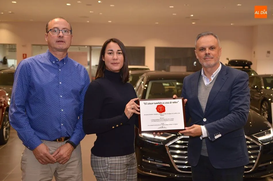 Foto 3 - Pyfano y Helm&aacute;ntica S.A Audi Salamanca se unen contra el c&aacute;ncer infantil