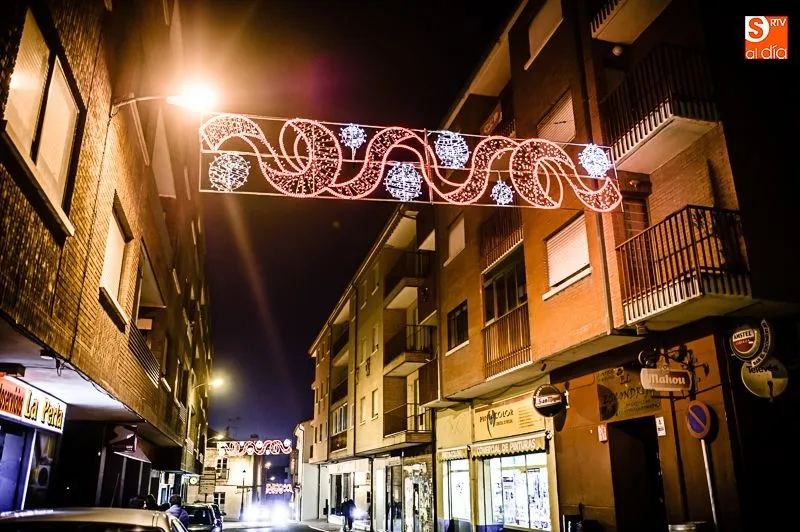 Iluminación navideña en la calle Carlos III. Foto: Rubén Vicente