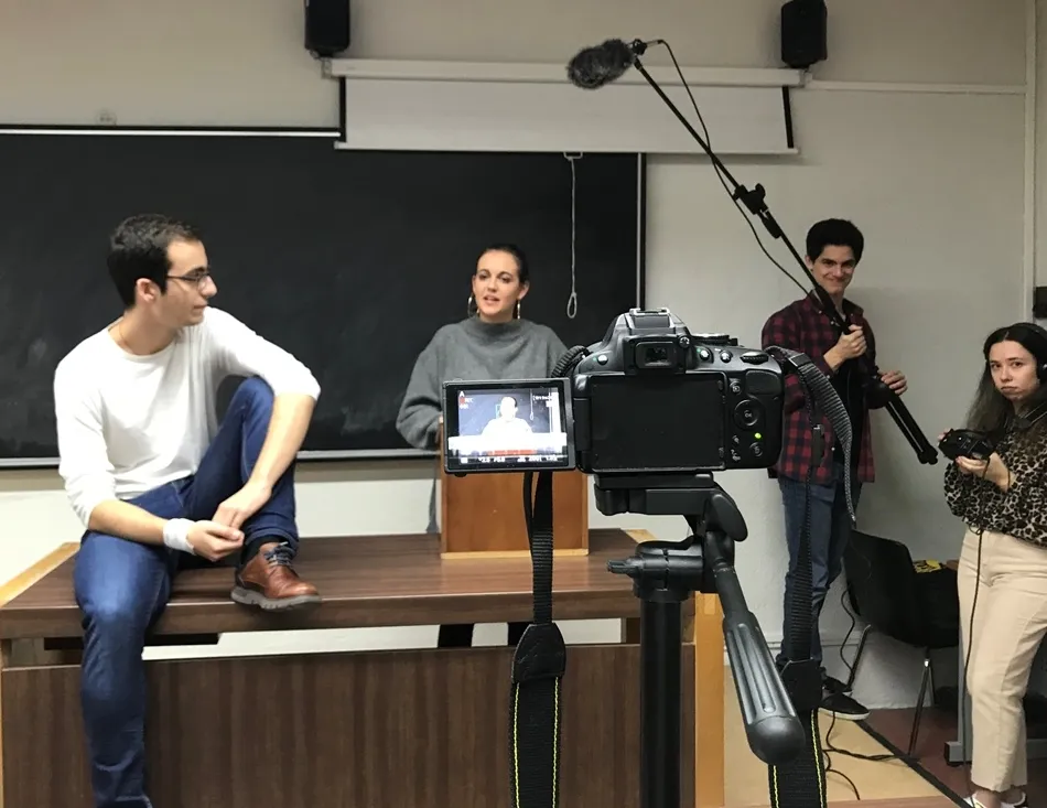 Foto 2 - El grupo de cine y teatro del Colegio Mayor San Bartolom&eacute; comienza la grabaci&oacute;n de un cortometraje