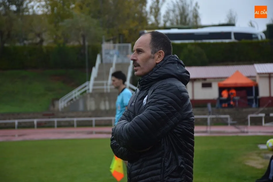 Jabi Luaces durante un encuentro con Unionistas / Archivo