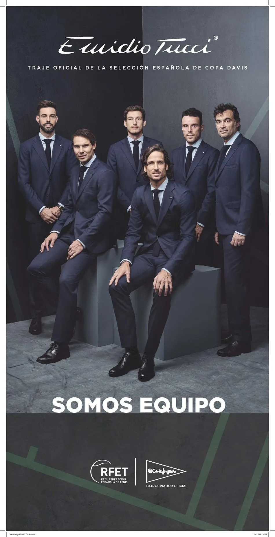 Foto 2 - El Corte Ingl&eacute;s viste de Emidio Tucci a los jugadores de la Selecci&oacute;n Espa&ntilde;ola de tenis
