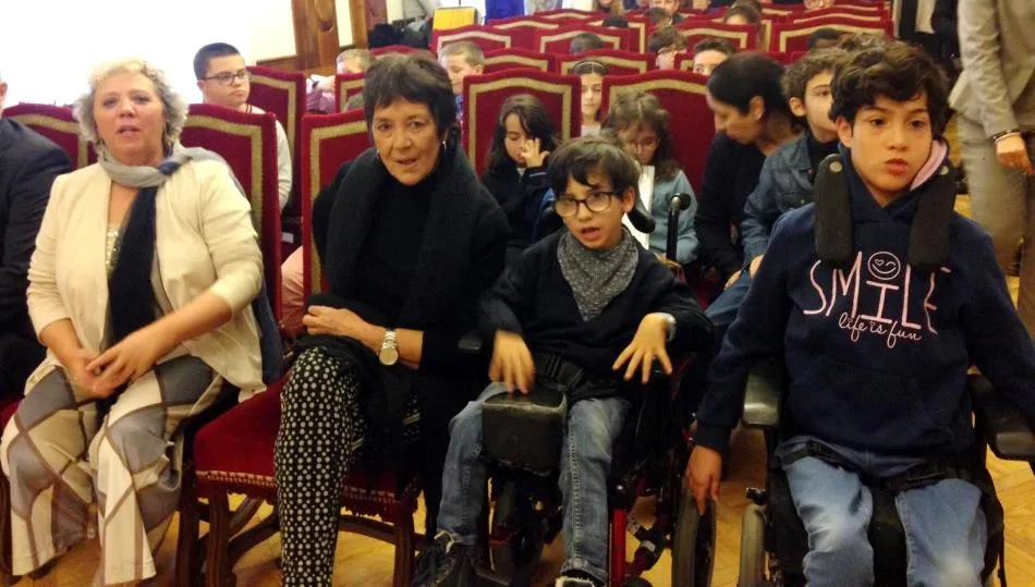 La delegada del Gobierno en Castilla y León, Mercedes Martín, en la conmemoración del 30 aniversario de la Convención sobre los Derechos del Niño celebrada en Salamanca