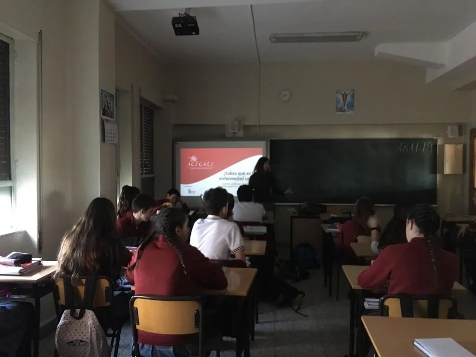 Foto 3 - Los alumnos de ESO del Colegio San Juan Bosco conocen la enfermedad cel&iacute;aca    &nbsp;  