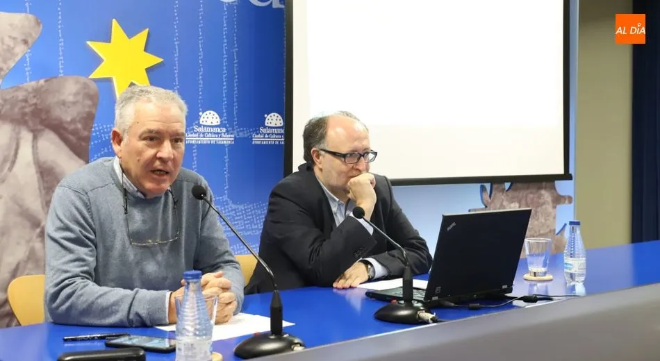 Luis Gutiérrez y Mariano Esteban, en la Sala de la Palabra. Foto: Lydia González