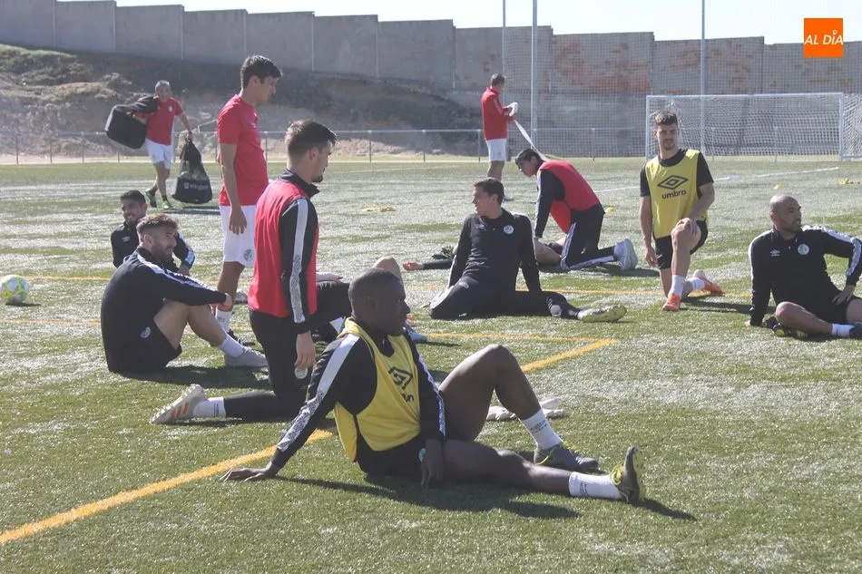 Un entrenamiento del Salamanca UDS en Los Cuernos