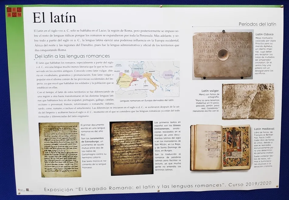 Foto 3 - El IES Senara analiza el legado del lat&iacute;n en una exposici&oacute;n visitable hasta el 13 de diciembre