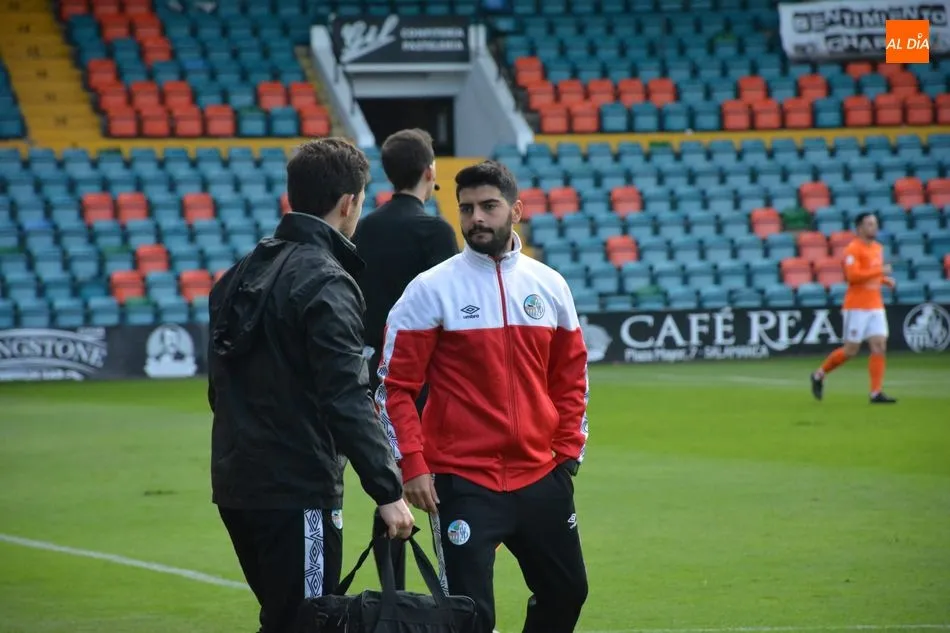 Del Río, en un partido en el Helmántico