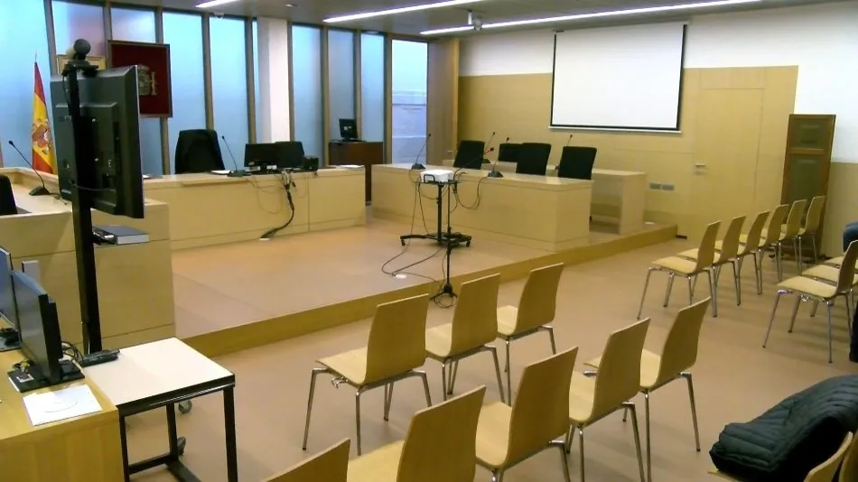 Una de las salas de la Audiencia Provincial de Burgos