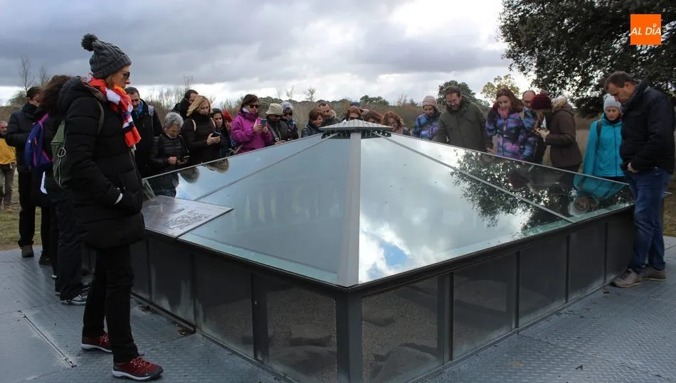 Los visitantes pudieron observar la representación de una tumba vetona