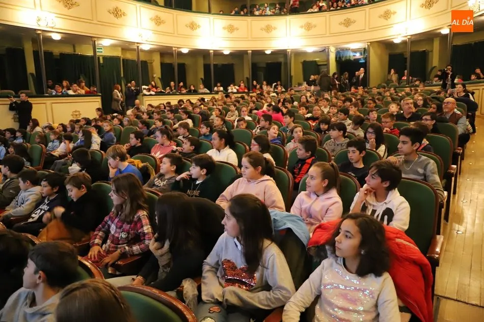 Escolares salmantinos en un acto anterior en el Liceo