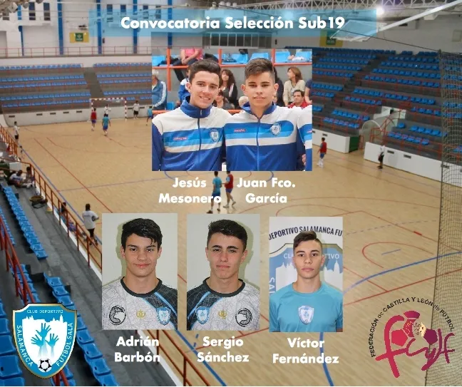 Jugadores del club convocados por la Selección de Castilla y León sub 19