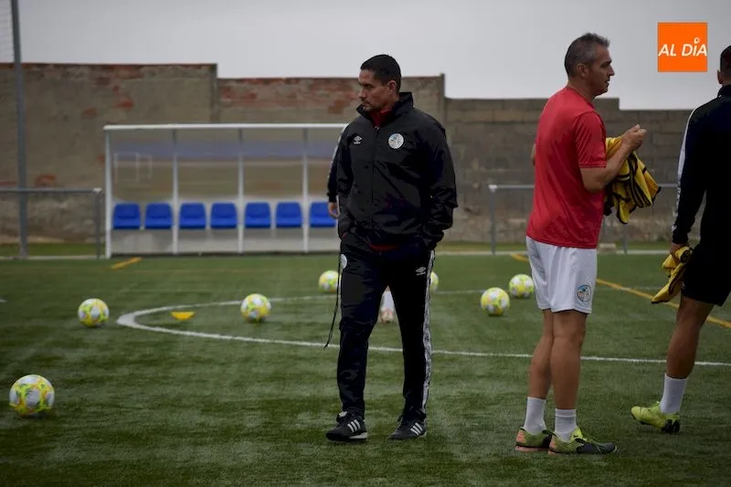 Hugo Parra durante un entrenamiento del Salamanca UDS / Archivo