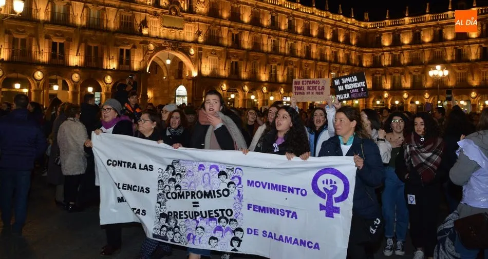 Manifestación del Movimiento Feminista de Salamanca contra las violencias machistas. Foto: Ángel Merino
