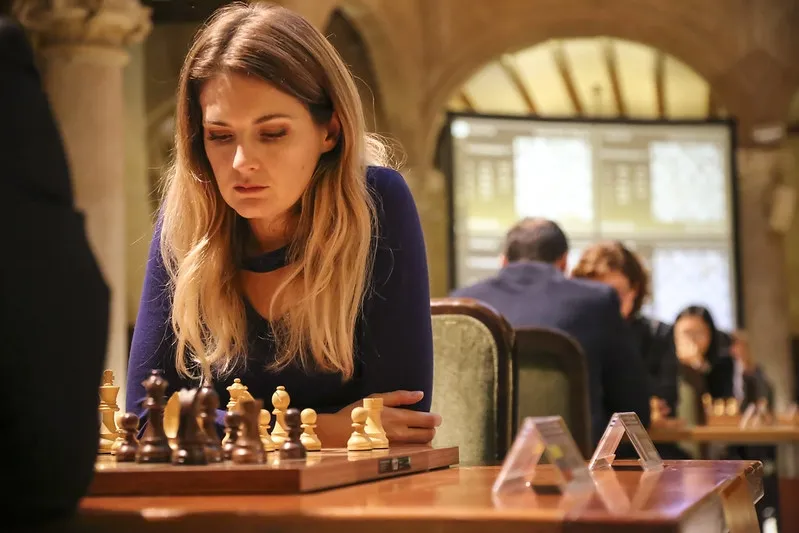 Una partida de ajedrez en curso