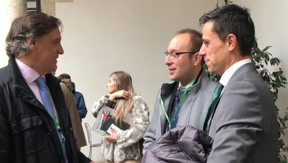 El alcalde de Salamanca, Carlos García Carbayo, en Ciudad Rodrigo, en las jornadas Meeting Ciudades Cencyl: el reto demográfico en la Raya Hispano-Lusa