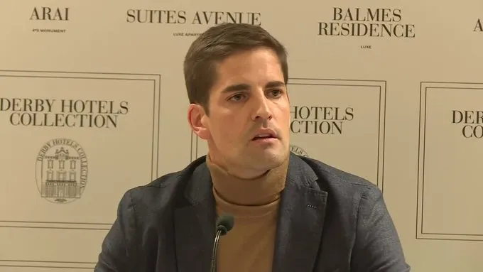 Robert Moreno, durante su comparecencia