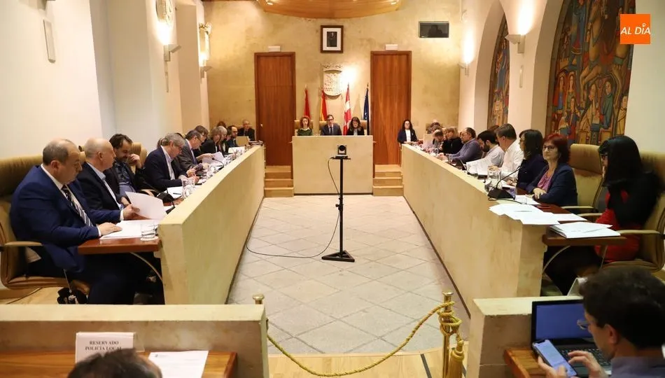 Pleno del Ayuntamiento de Salamanca de este viernes. Foto de Lydia González