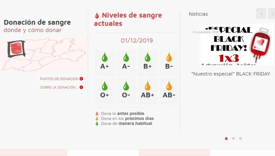 Donaciones de sangre el próximo miércoles en el Hospital Virgen del Castañar de Béjar