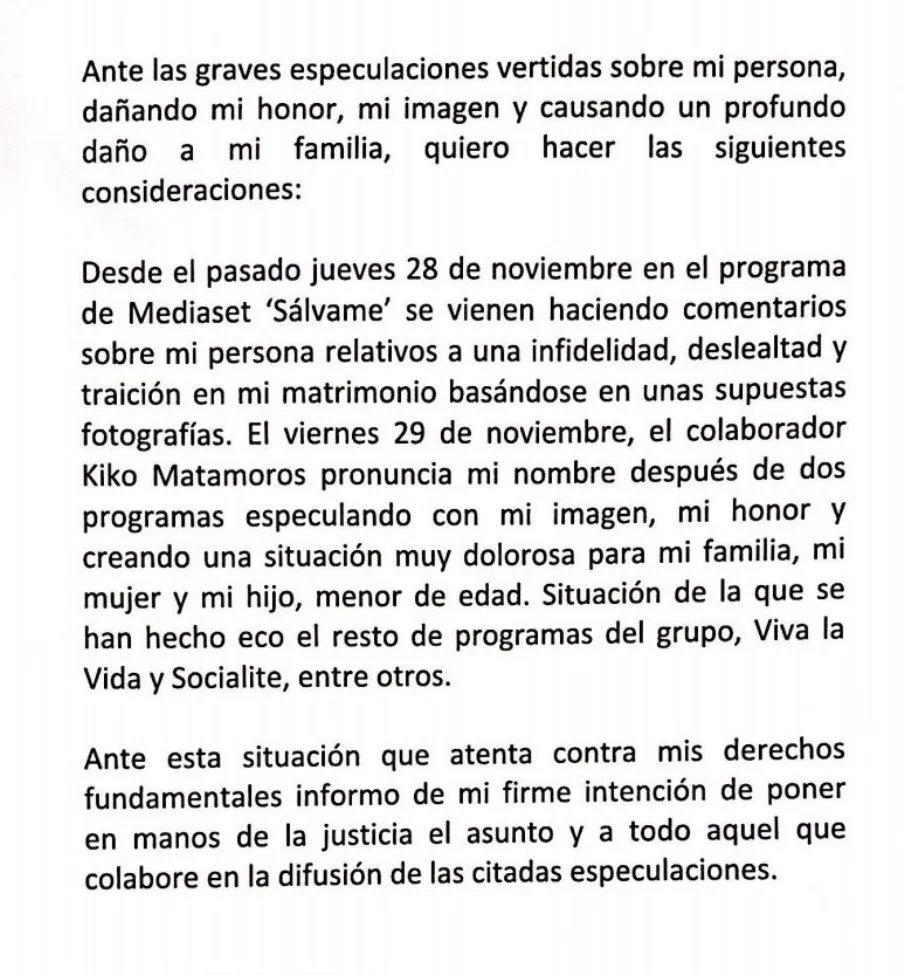 Foto 2 - Cayetano estalla contra S&aacute;lvame e ir&aacute; por la v&iacute;a legal