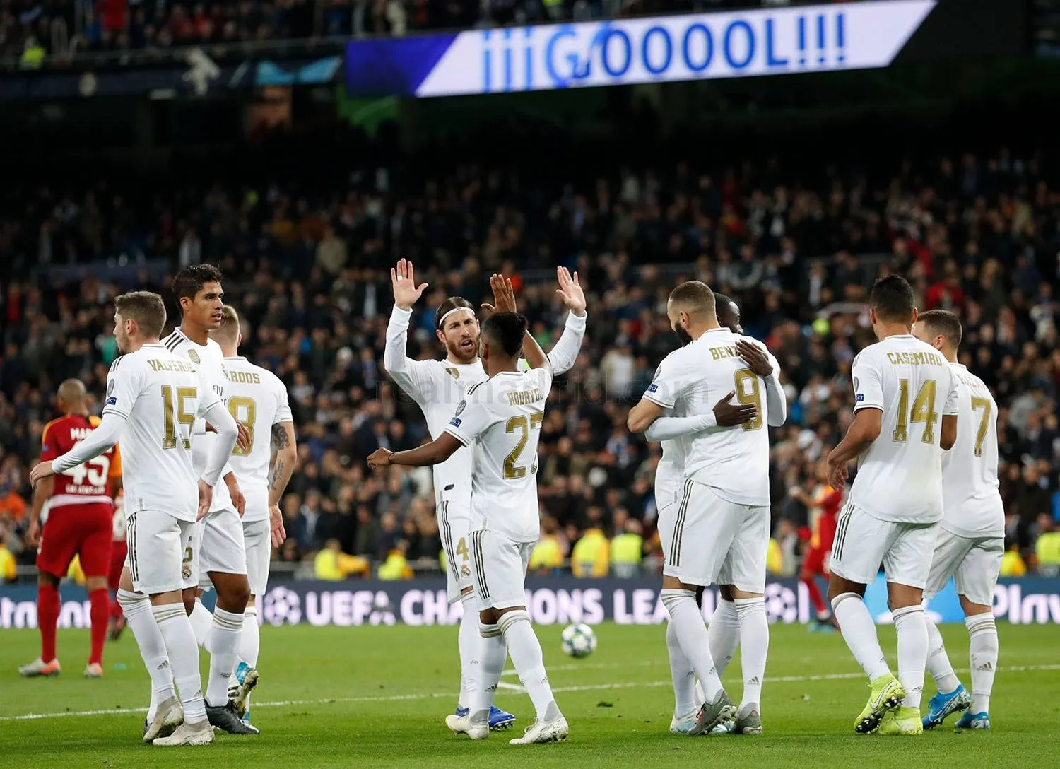 Los jugadores del Real Madrid celebran un gol / Real Madrid