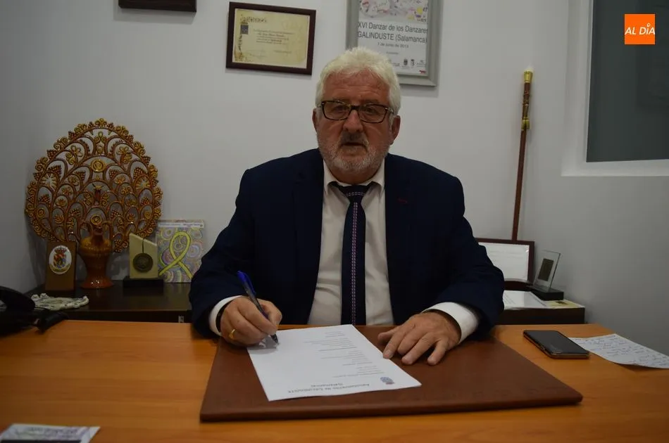 José Lucas, alcalde de Galinduste desde hace 32 años