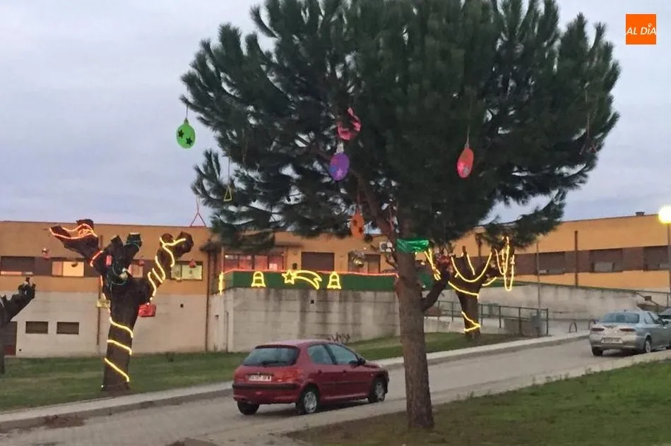 Foto 4 - Los ni&ntilde;os de Villarino visten de Navidad el parque de la residencia