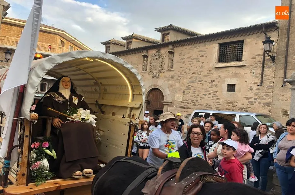 La llegada de la Marcha Teresiana a Alba de Tormes es uno de los momentos más esperados del año