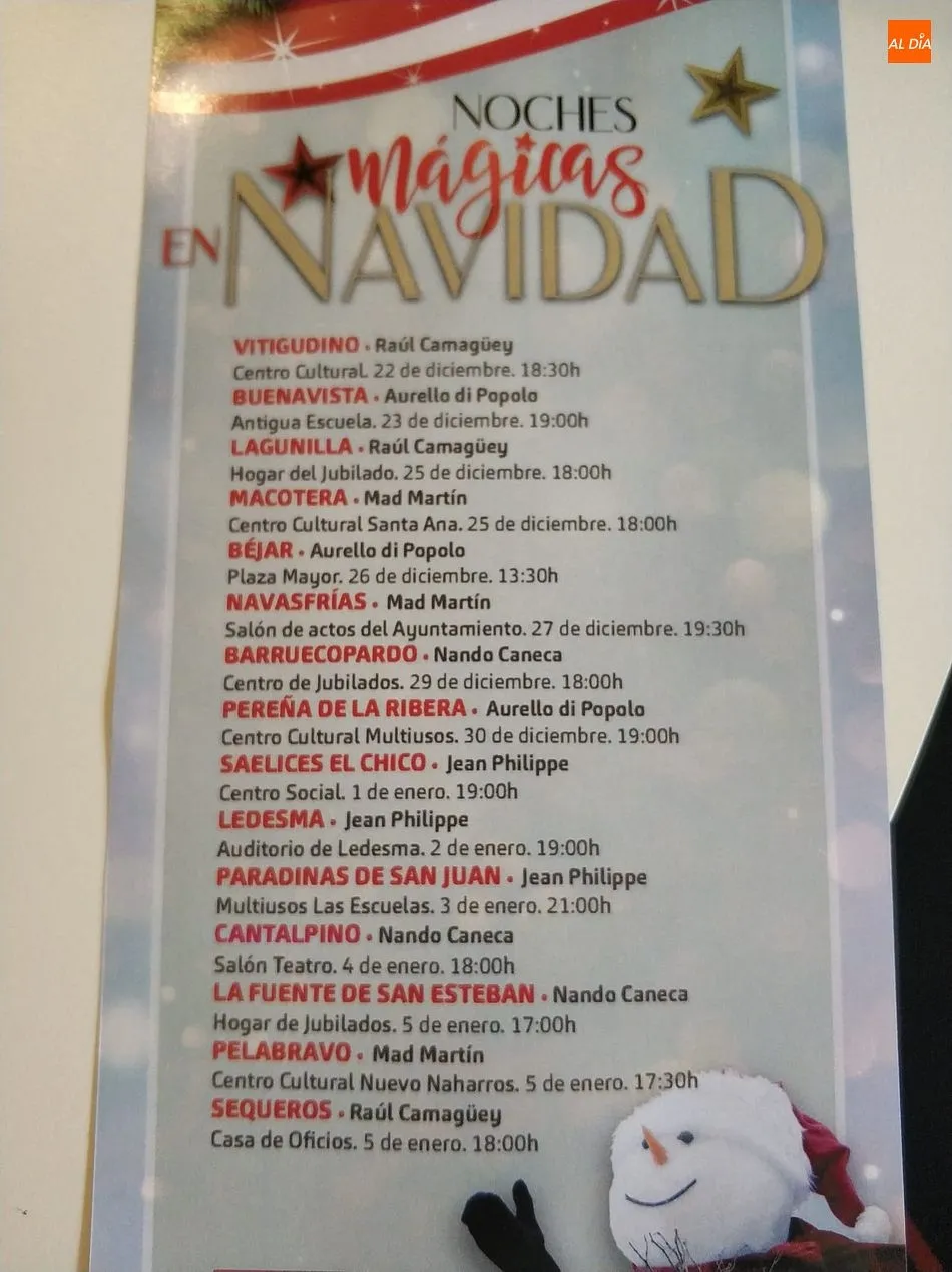 Foto 2 - Las Noches M&aacute;gicas en Navidad llegar&aacute;n a 14 localidades de toda Salamanca