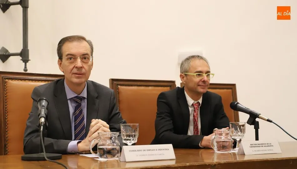 La Junta premia la labor sobre riesgos laborales de Nanta, colegio Antonio Machado de Salamanca,...