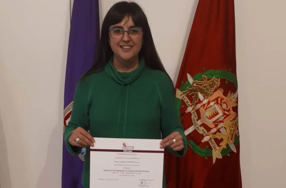 Teresa Montero Calvo obtiene un Premio Extraordinario de Formación Profesional  