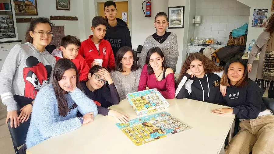 Equipo de Juzbado, ganador del concurso de puzles en categoría junior