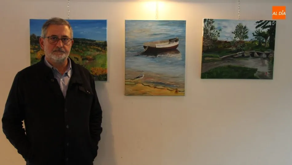 José Manuel guardio expone sus cuadros en El Trastero de Vitigudino hasta el 6 de enero / CORRAL