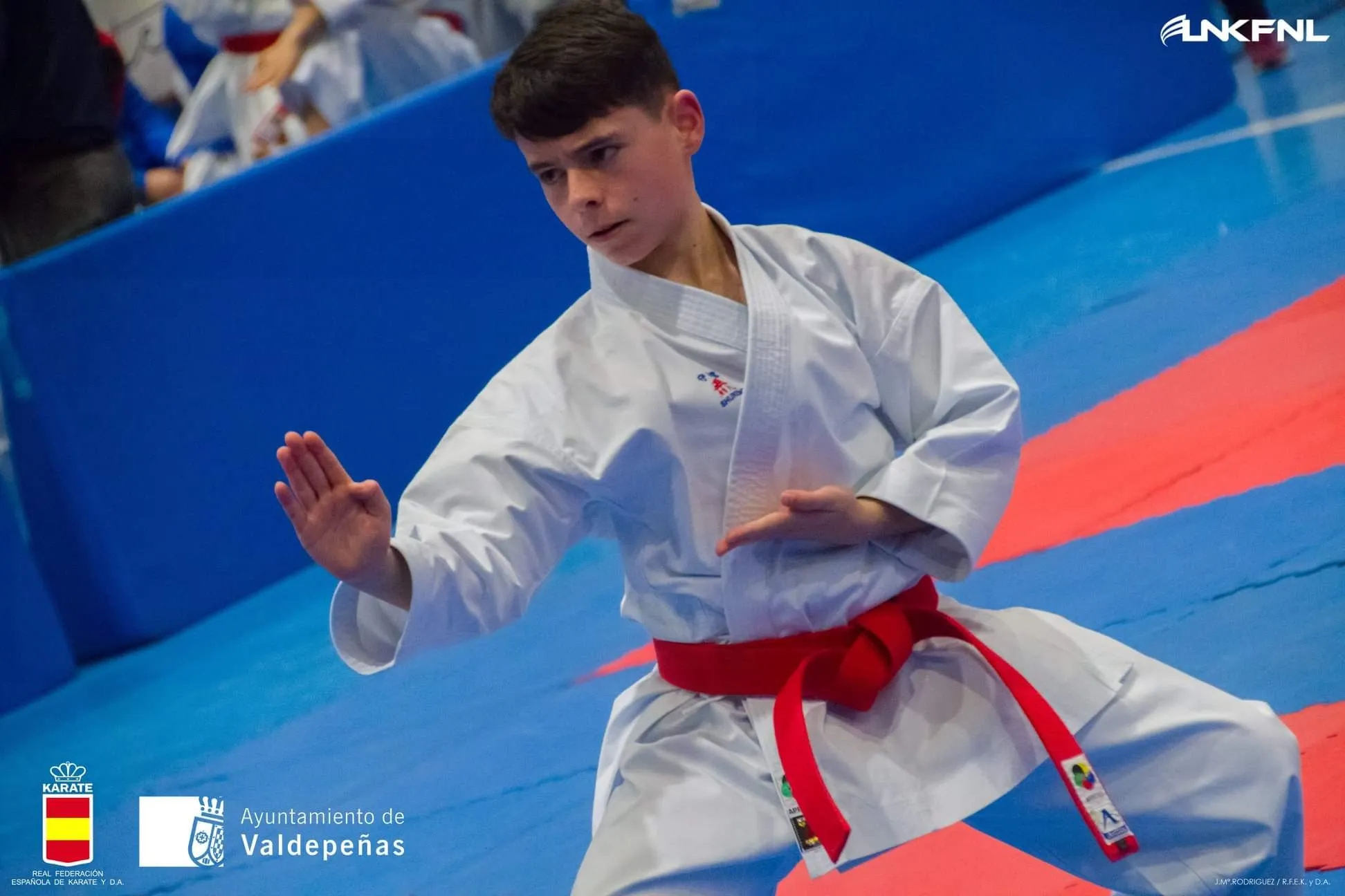 Un luchador del Kyoto Salamanca durante una competición