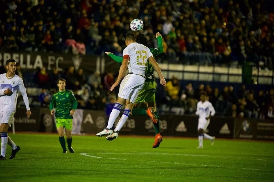 El Guijuelo marcó primero, pero el Marbella remontó al final del partido. Foto: Twitter CD Guijuelo