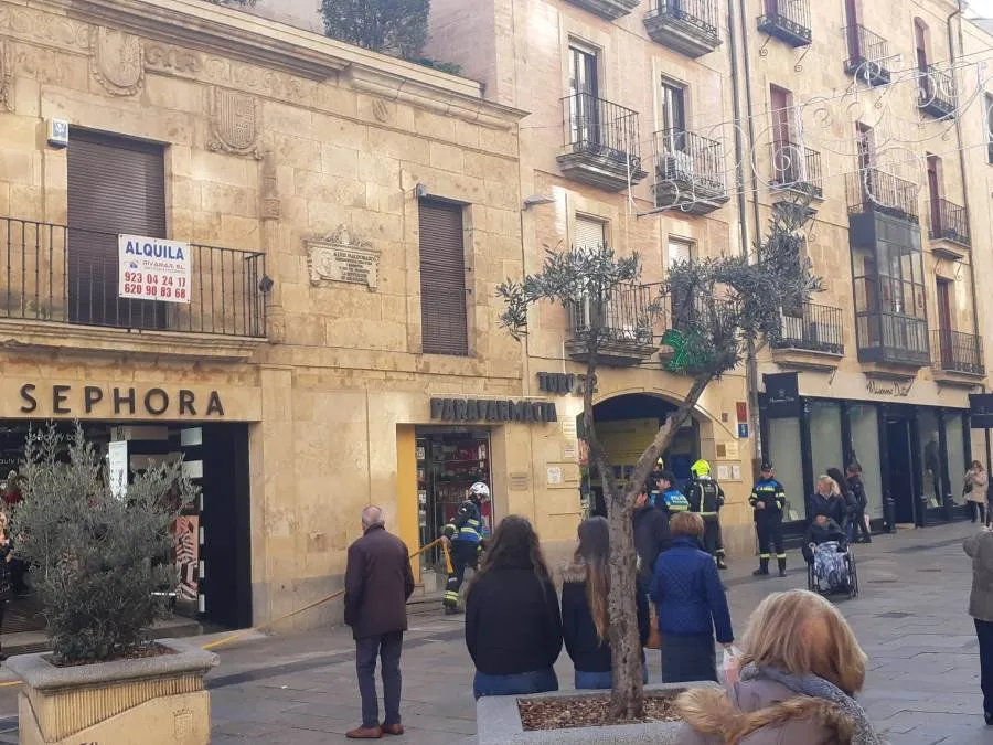 Foto 3 - Susto en las calles Azafranal y Toro por un fuerte olor a gasoil