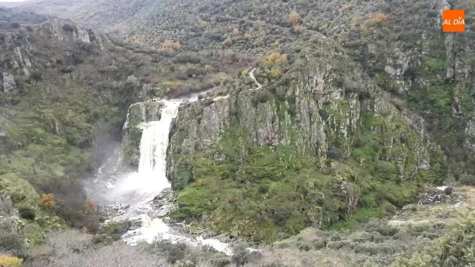 Foto 4 - Espectacular estado del Pozo de los Humos tras el paso de la borrasca Elsa  