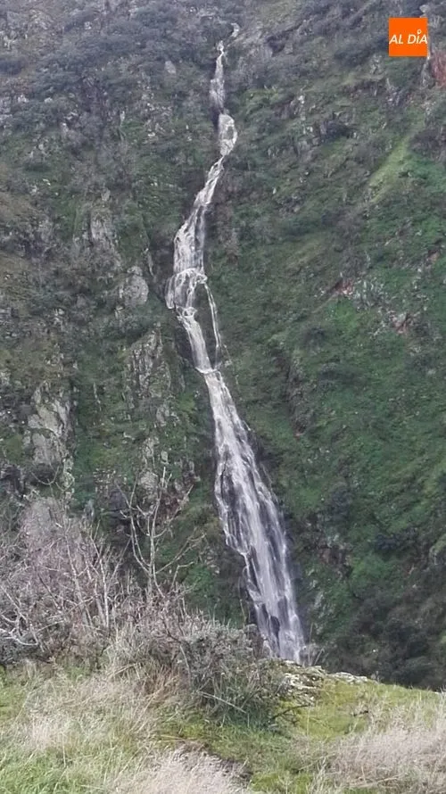 Foto 2 - Espectacular estado del Pozo de los Humos tras el paso de la borrasca Elsa  