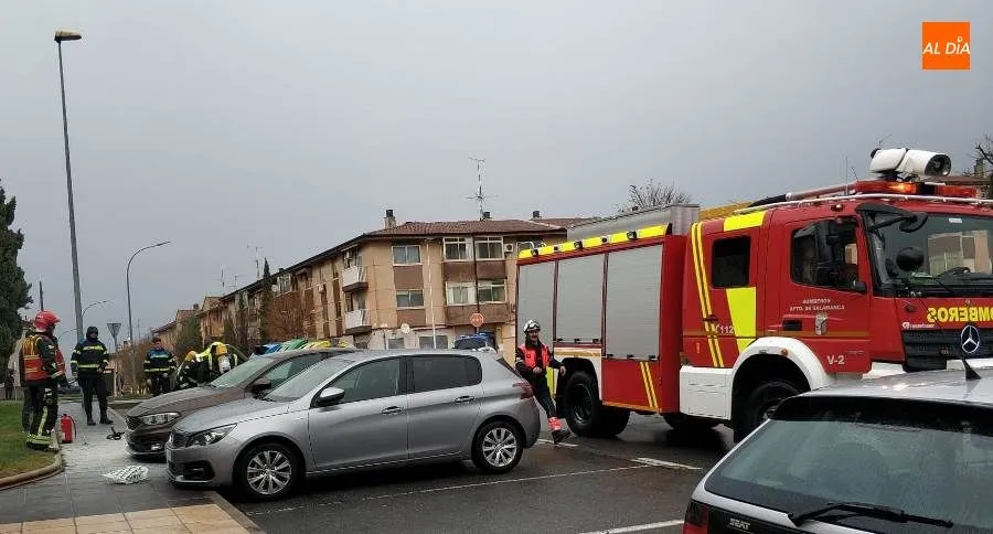 Foto 3 - Los Bomberos sofocan el incendio de un veh&iacute;culo en el barrio de Puente Ladrillo