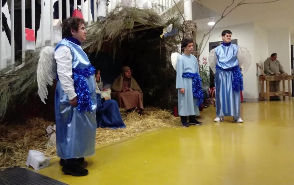 Foto 7 - Los usuarios de Asprodes escenifican el bel&eacute;n en su centro de Sanjuanejo  